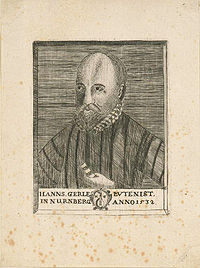 Gerle as pictured on the title page to his 1532 volume